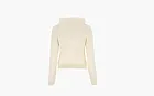 Sporty & Rich Logo Embroidered Jersey Fleece Hoodie Beige