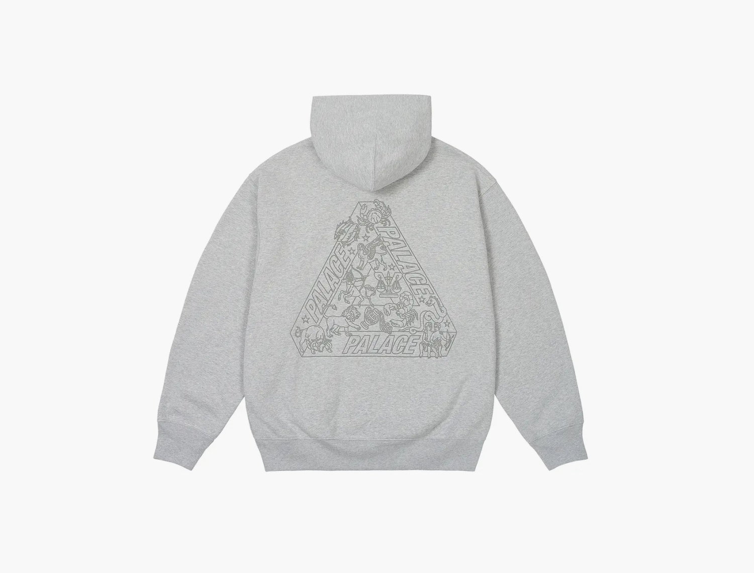 Palace Zodiac Tri-Ferg Hood "Grey Marl" 