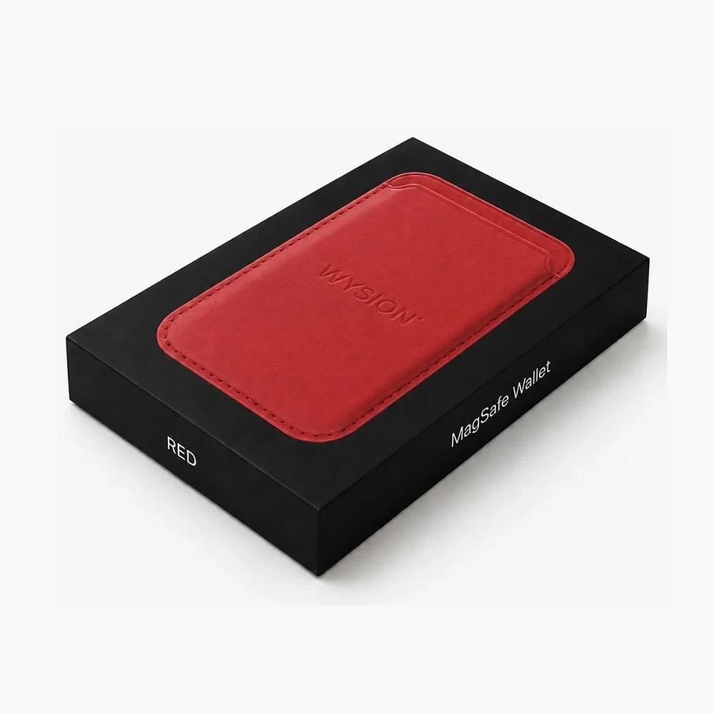 WYSION MAGSAFE WALLET RED
