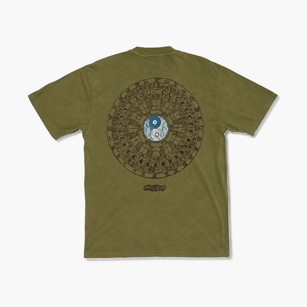 Travis Scott Cactus Jack x Takashi Murakami Tee Olive