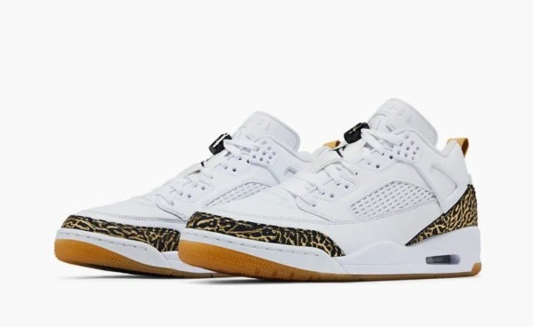 Air Jordan Spizike Low White Black Metallic Gold 