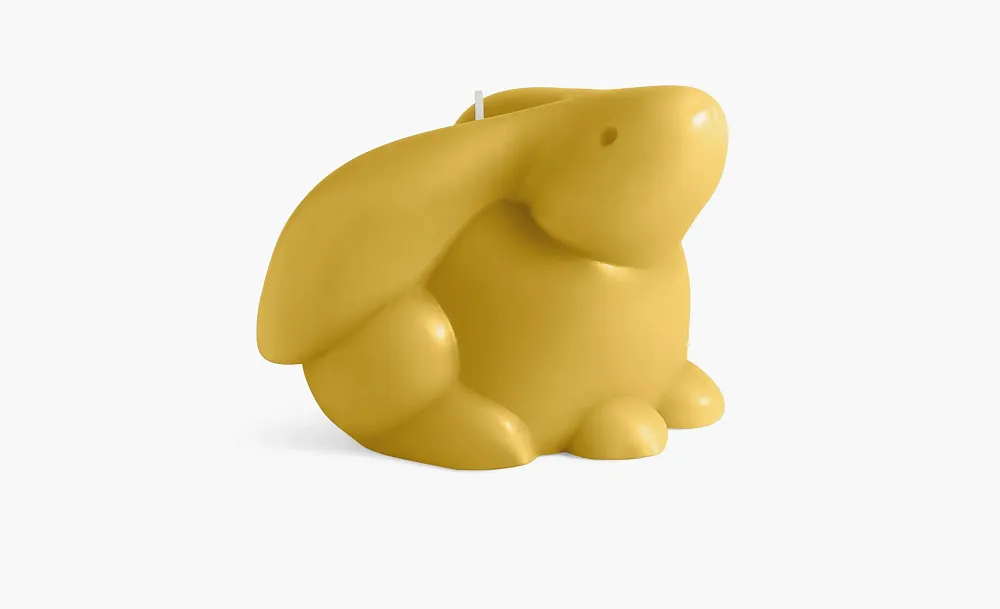 Loewe Rabbit Candle Dark Yellow Bunny