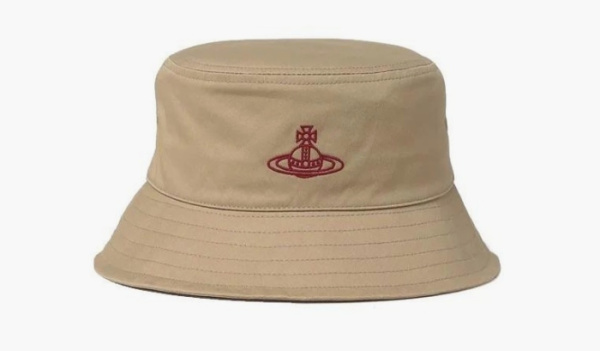 Vivienne Westwood Cotton Bucket Hat Beige 