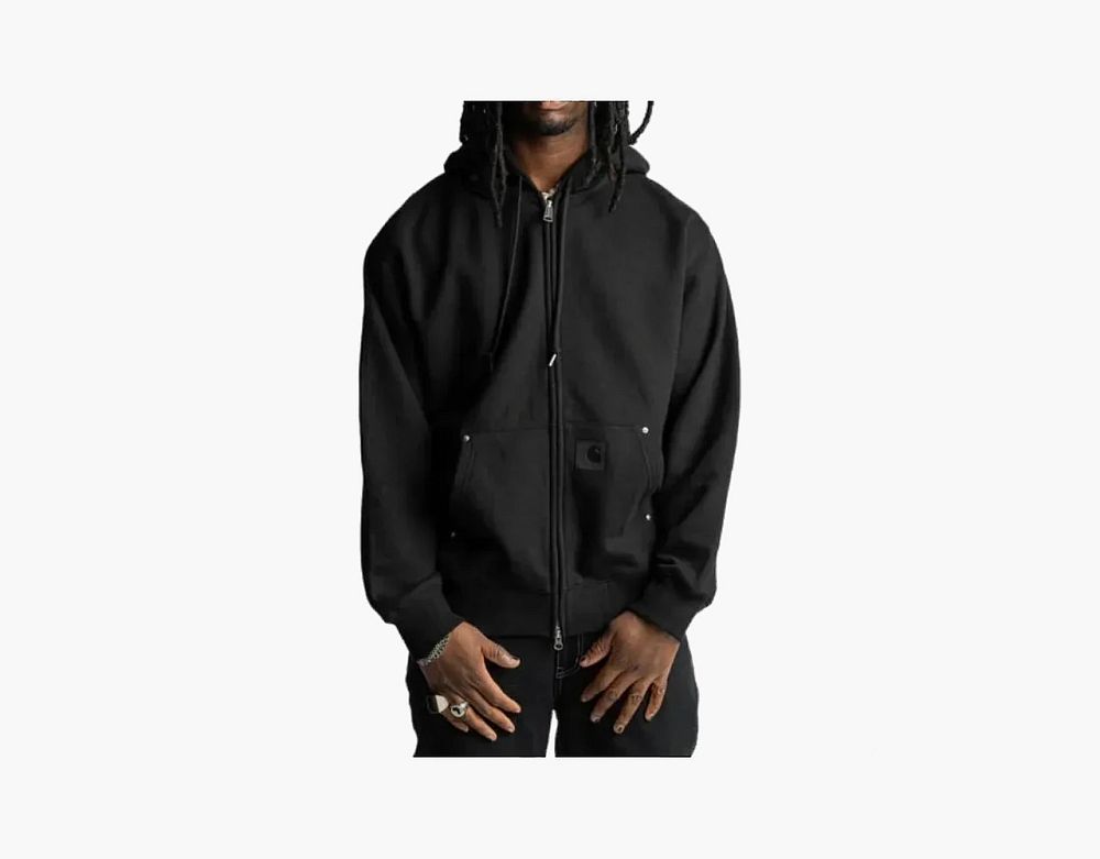 Carhartt WIP Hooded Zip Sweatshirt Black
