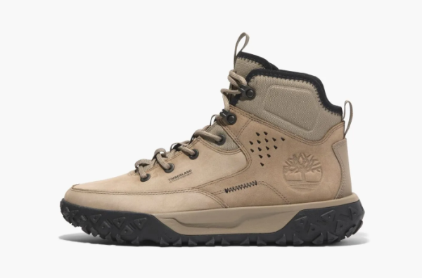 Timberland Greenstride Motion 6 Mid Hiking Boot Beige Nubuck 