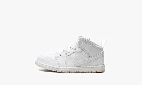 Air Jordan 1 Mid TD Triple White 
