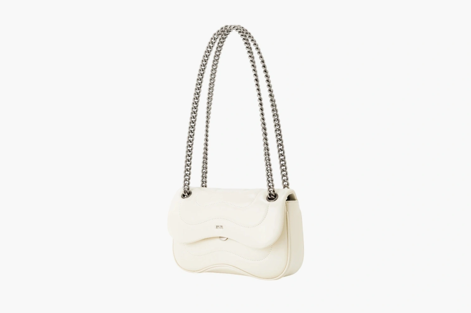 JW PEI Tina Quilted Chain Crossbody Ivory 