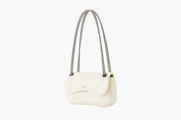 JW PEI Tina Quilted Chain Crossbody Ivory 