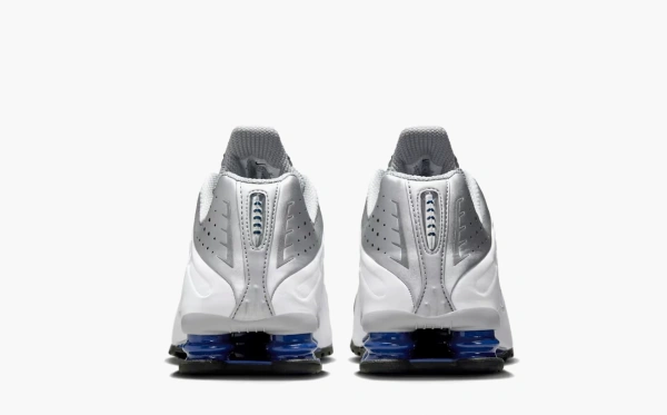 Nike Shox R4 Metallic Silver Deep Royal Blue 