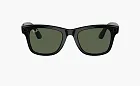 Ray-Ban Meta Wayfarer Sunglasses Matte Black Transitions Graph/Green