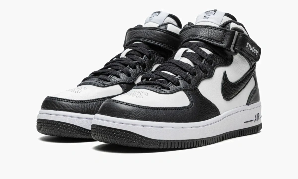 Air Force 1 Mid Stussy - Light Bone Black 