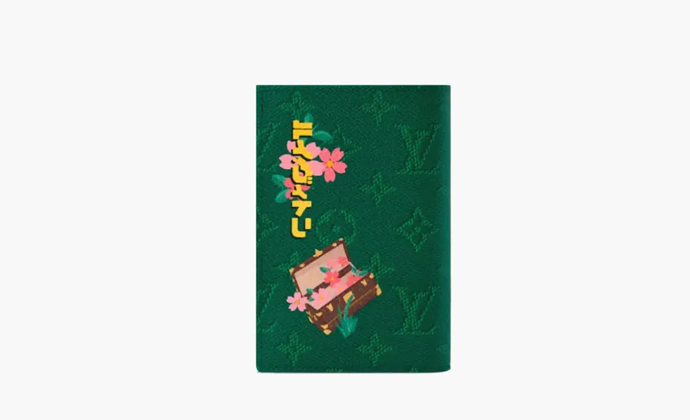 Louis Vuitton x Nigo Passport Cover Green