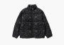 A Bathing Ape Denim Monogram Puffer Down Jacket Black 