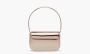 Diesel 1DR Shoulder Bag Mirrored Leather Bronze 