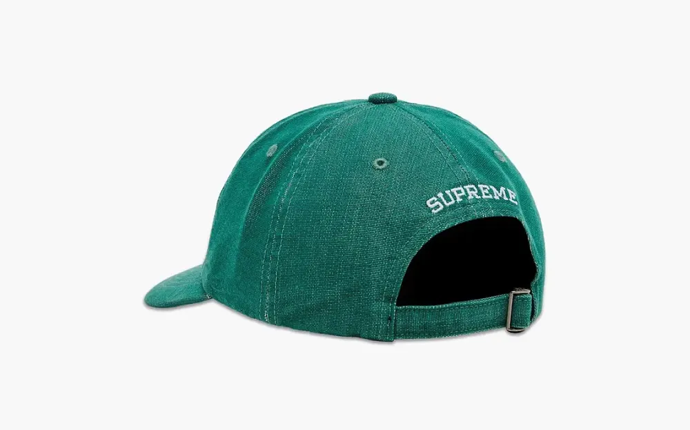Supreme Cordura Denim S Logo 6-Panel Green