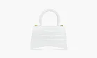 Balenciaga Hourglass Handdbag Embossed White