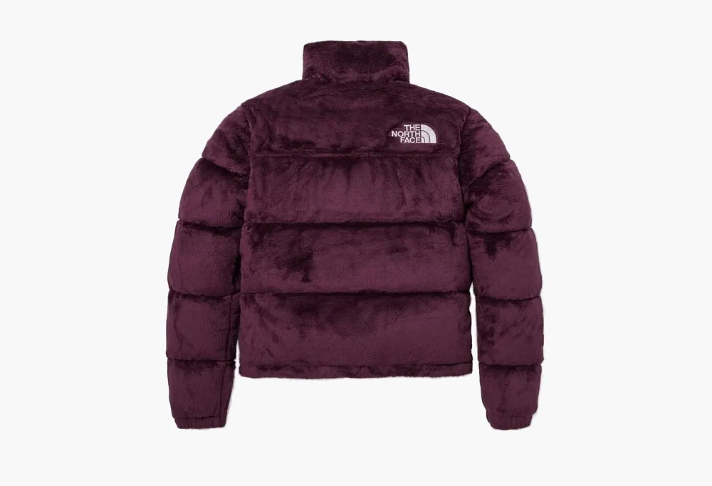 The North Face Versa Velour Nuptse Puffer Jacket Burgundy