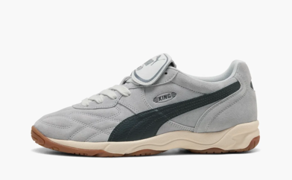 Puma King Indoor Suede Grey Echo Alpine Snow 