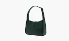 Saint Laurent Bronze Monogram Le 5 A 7 Hobo Bag in Smooth Leather Vert Fonce