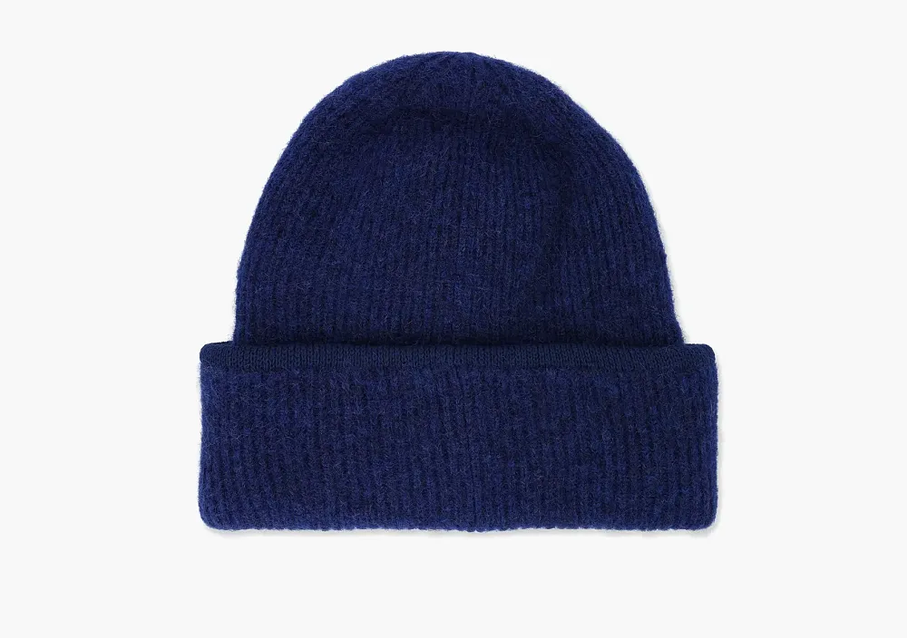 Jacquemus Le Bonnet Gros Grain Beanie Navy Blue