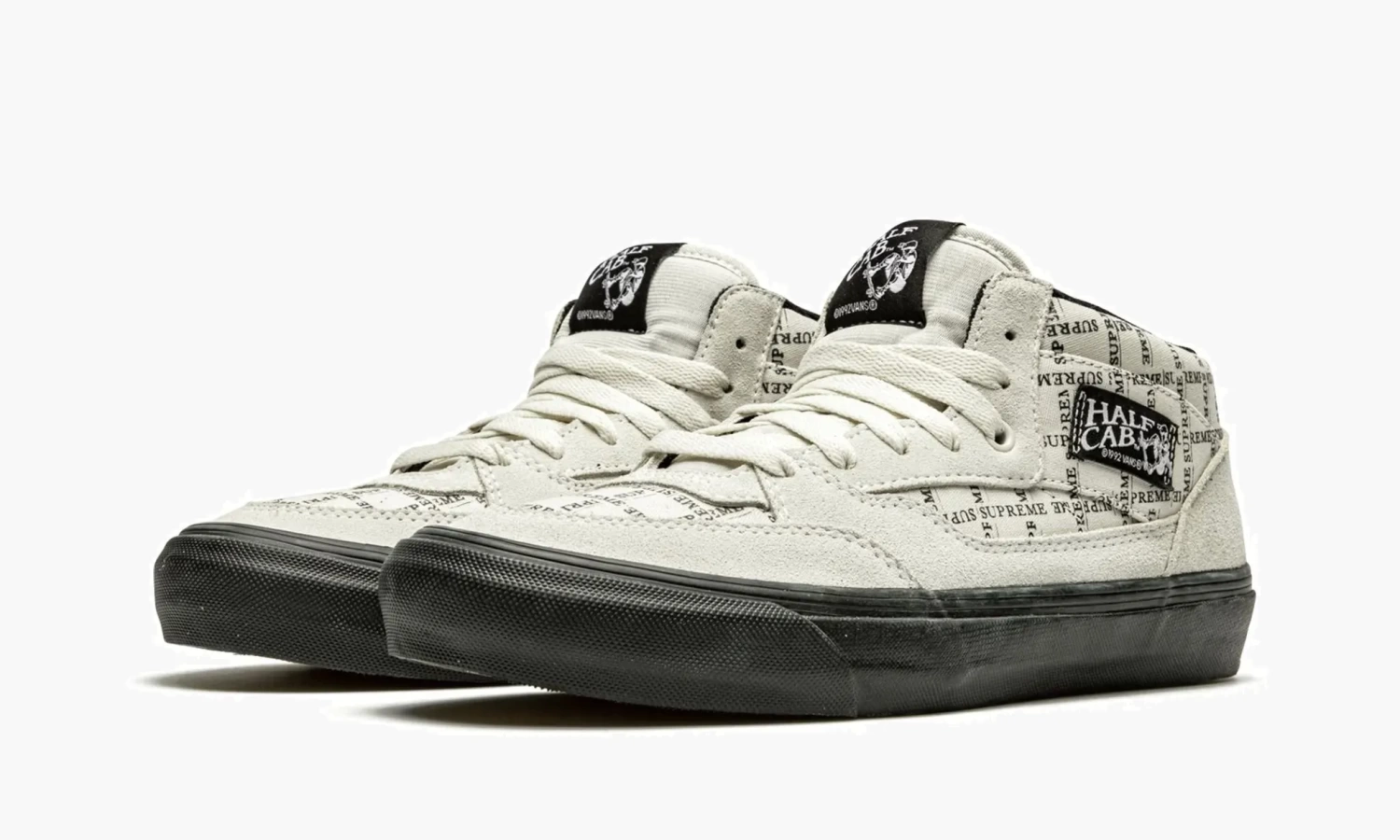 Vans Half Cab Pro Supreme "Supreme - Grid Logo - White" 