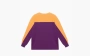 Gucci x The North Face Long Sleeve Cotton T-Shirt Purple Yellow 
