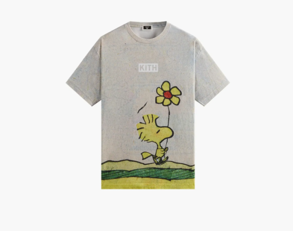 Kith For Peanuts Woodstock Comic Vintage Tee Chalk 
