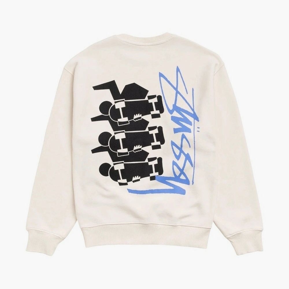 Stussy Skate Stack Crew Bone