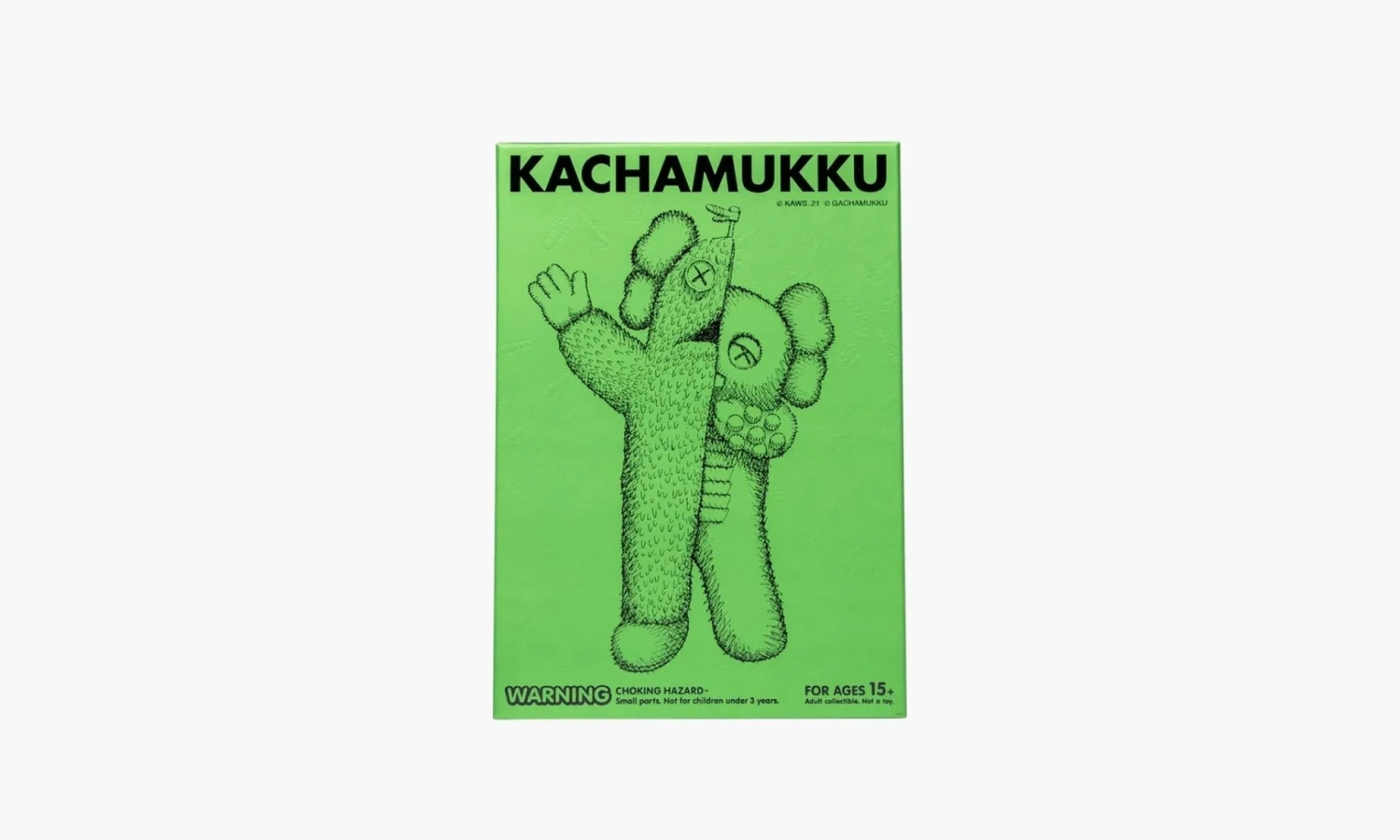Kaws Kachamukku Vinyl Figure Green Red 