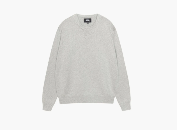Stussy Handwritten Sweater  Heather Grey  Stussy Handwritten Sweater  Heather Grey