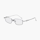 Gentle Monster Saga 02 Sunglasses Silver / Transparent