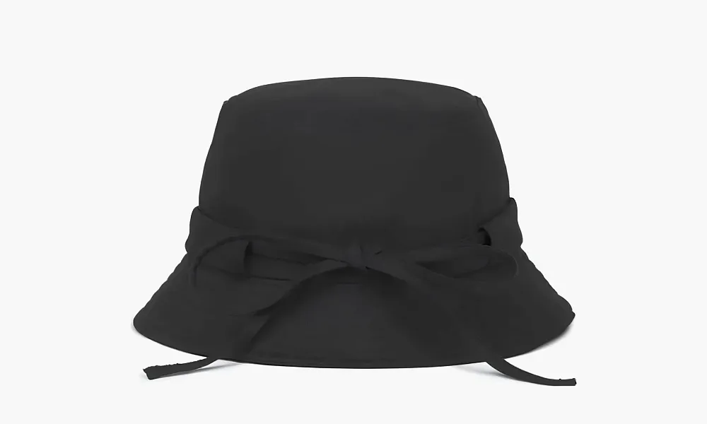 Jacquemus Panama Hat Black Drawstring