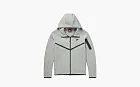 Nike Tech Full Zip Windrunner Hoodie Dark Grey Heather/Black