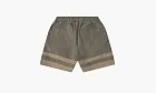 RHUDE Embroidered Canvas Logo Shorts Olive Tan