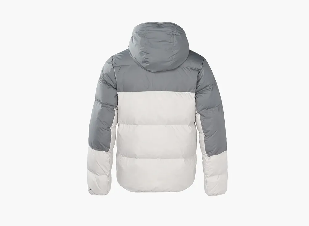Nike Hooded Puffer Jacket Grey White