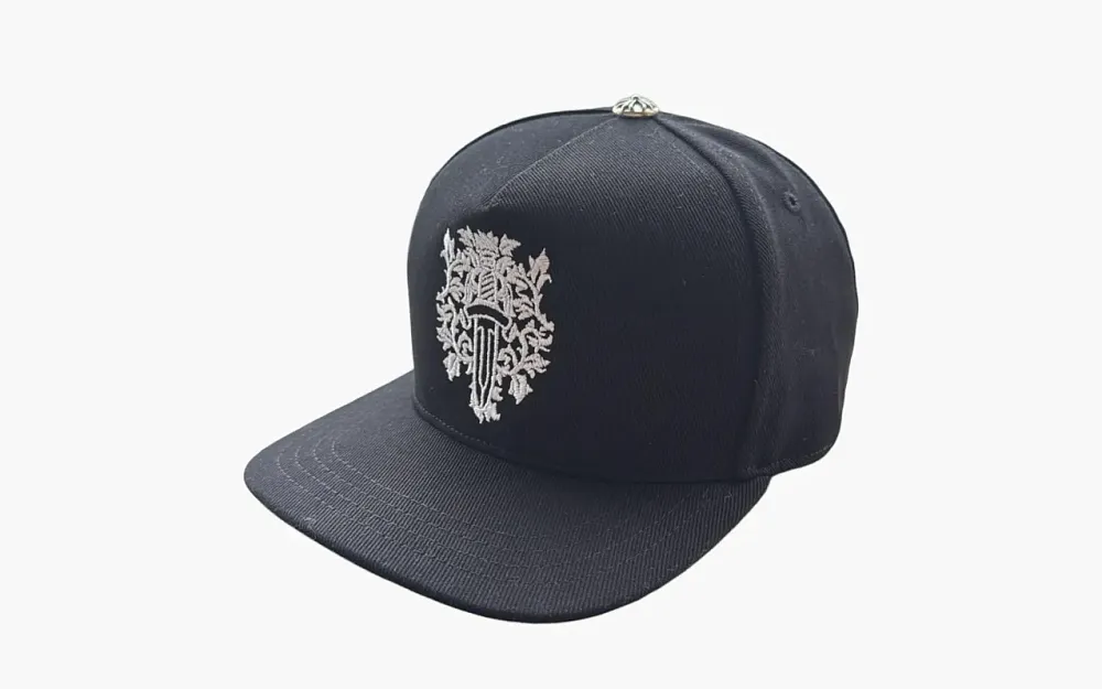 Chrome Hearts Dagger Denim Baseball Hat Black
