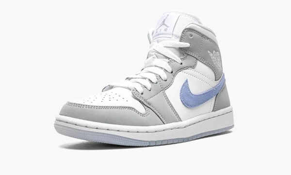 Air Jordan 1 Mid WMNS Wolf Grey Aluminum 