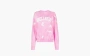 SPORTY & RICH Slogan Printed Crewneck Sweatshirt Pink 