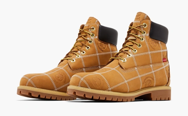 Timberland 6 Inch Premium Waterproof Boot x Supreme Patchwork - Wheat 