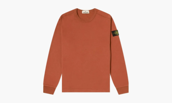 Stone Island Lightweight Crew Sweat Brick Red 
