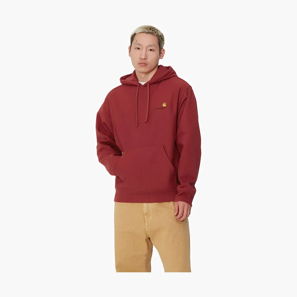 Carhartt WIP American Script Hoodie Burgundy