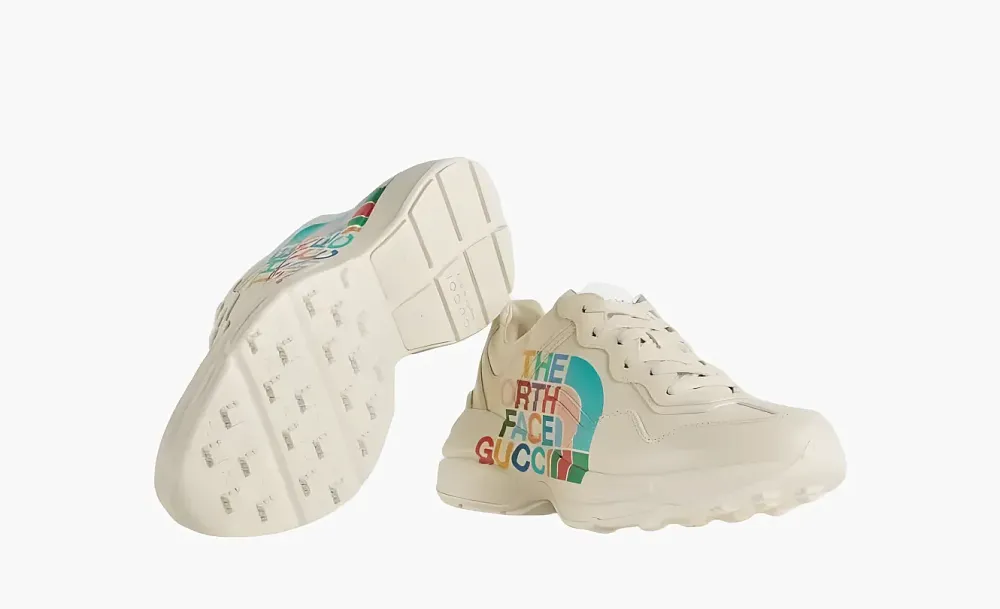 Gucci Leather Rhyton x The North Face Ivory