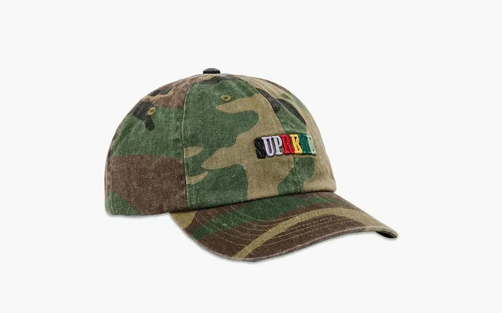 Supreme Pigment Dye 6-Panel Woodland Camo