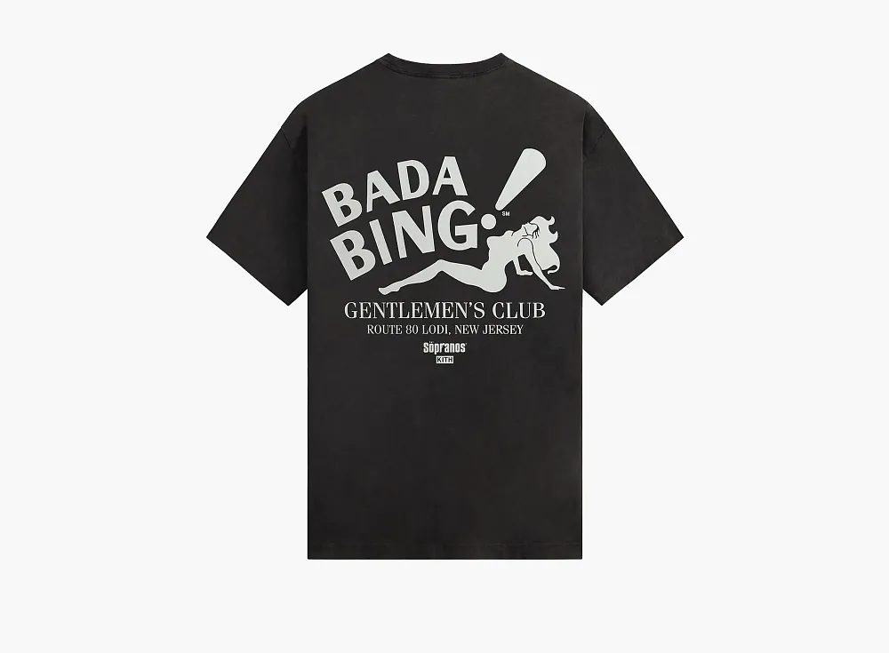 Kith x The Sopranos Bada Bing Vintage Tee Black