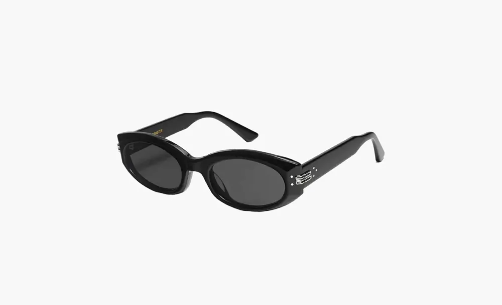 Gentle Monster Plastic Frame Irregular Shape Sunglasses Unisex Black