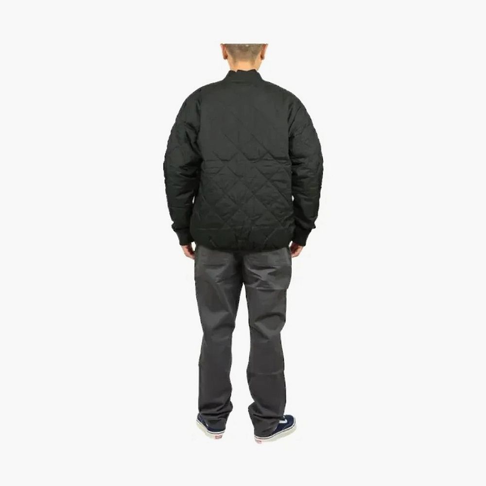 Carhartt WIP Quilted Liner Jacket Black Collared