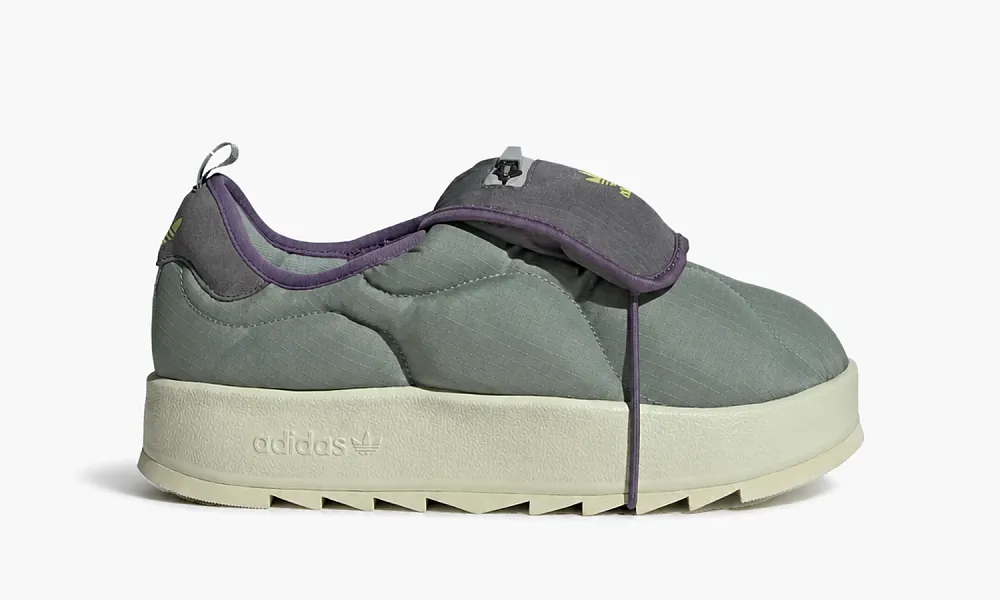 Adidas Puffylette Silver Green