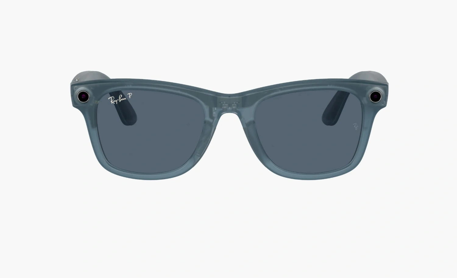 Ray-Ban Meta Wayfarer Sunglasses Jeans Blue Polar 