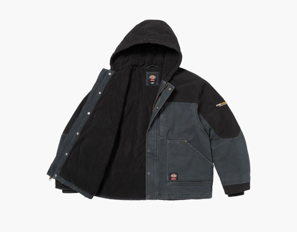 Supreme x Dickies Cordura Hooded Work Jacket Black 
