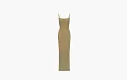 SKIMS Soft Lounge maxi jurk met ribstructuur KHAKI